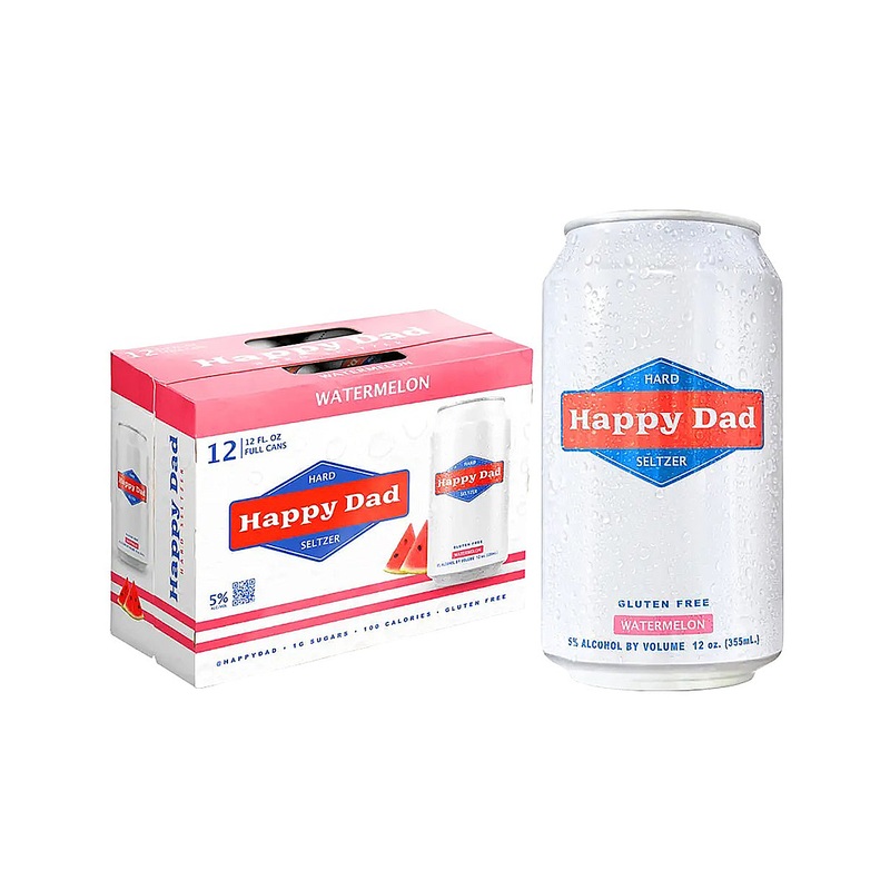 Happy Dad Hard Seltzer Watermelon 12-Pack