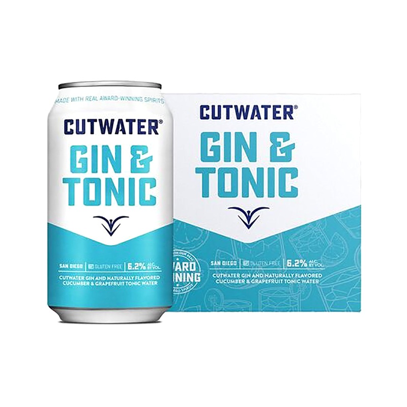 Cutwater Gin & Tonic Cocktail Can 4-Pack