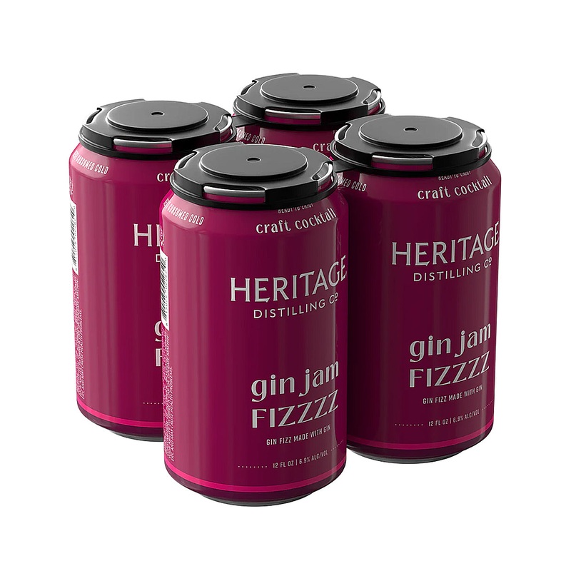 Heritage Gin Jam Fizzzz 4 Pack Can