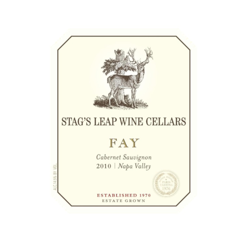 Stags Leap Cabernet Sauv Fay 2010 750ml (Scan Correct Vintage)