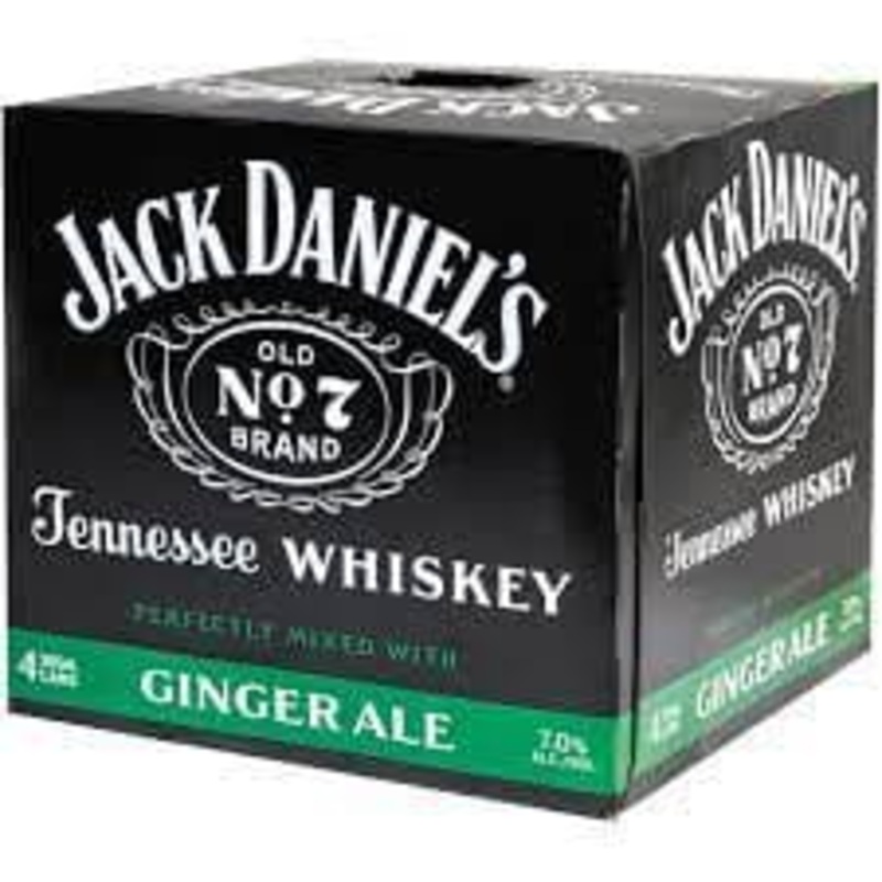 JACK DANIELS RTD JACK & GINGER 4PK C/O