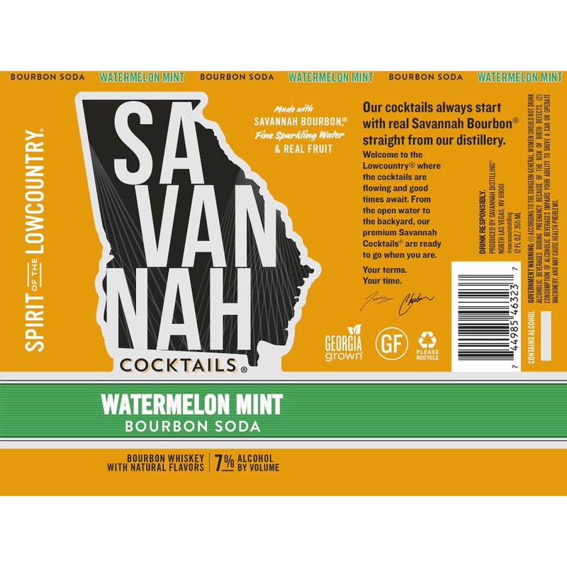 Savannah Cocktails Watermelon Mint Bourbon Soda