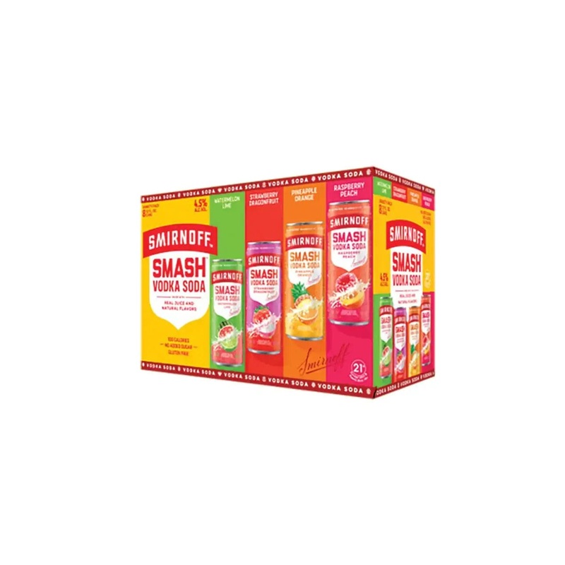 SMIRNOFF SMASH VODKA SODA 8PK C/O