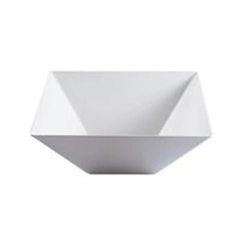 Square White Plastic Small Bowls 12cm Pack Size 15