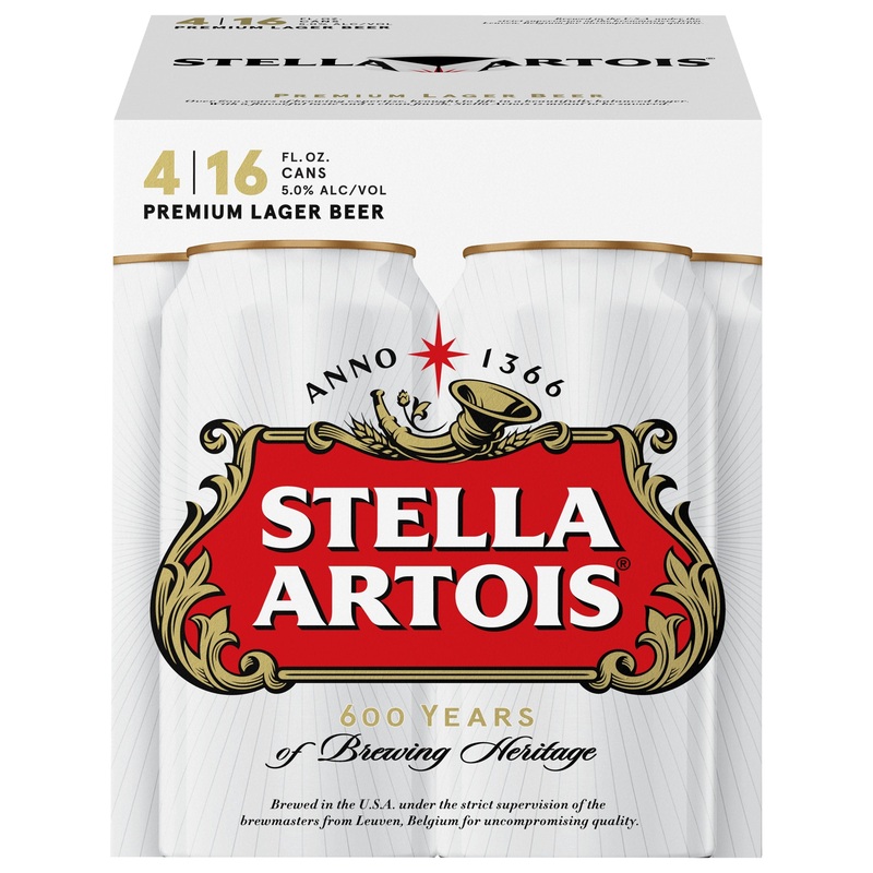 Stella Artois 6x 4 Pack (16 oz Cans)