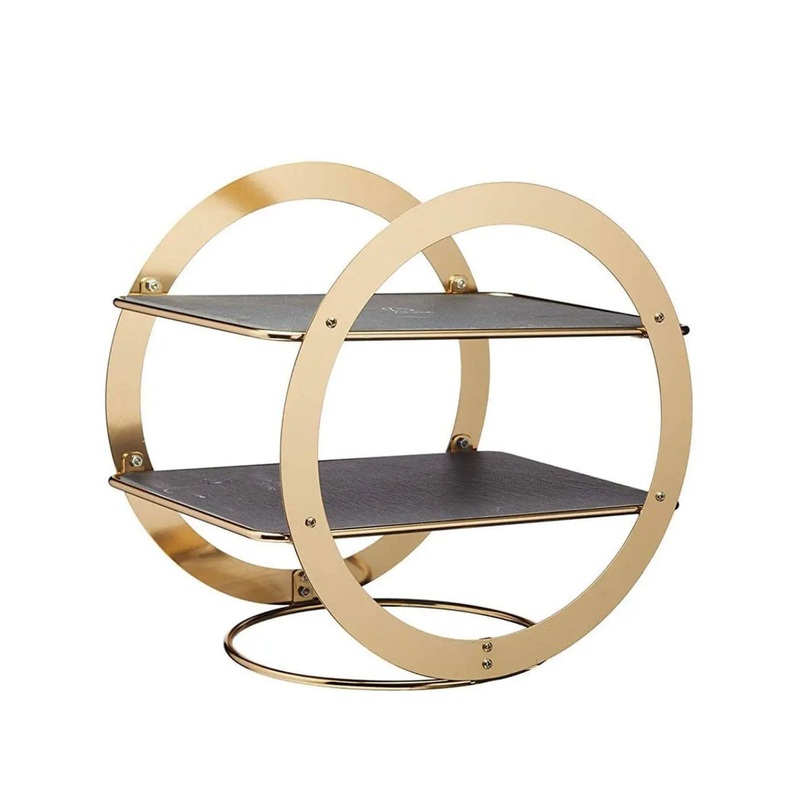 Artesa 2 Tier Slate Platter Serving Wheel 20 x 30 cm