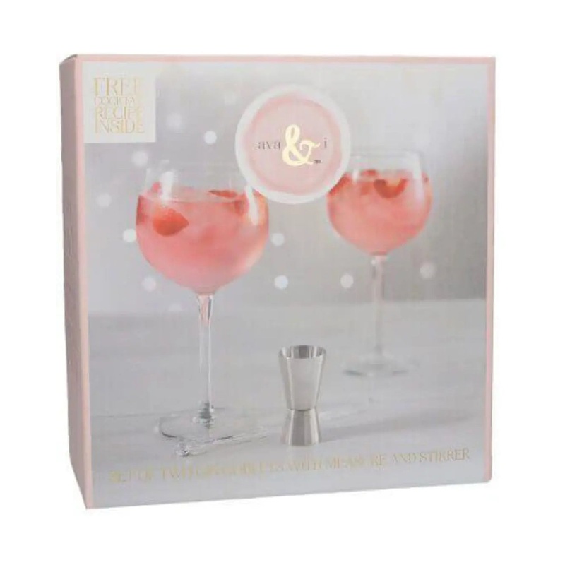 Ava & I Gin Goblet Set of 2 Balloon Glasses
