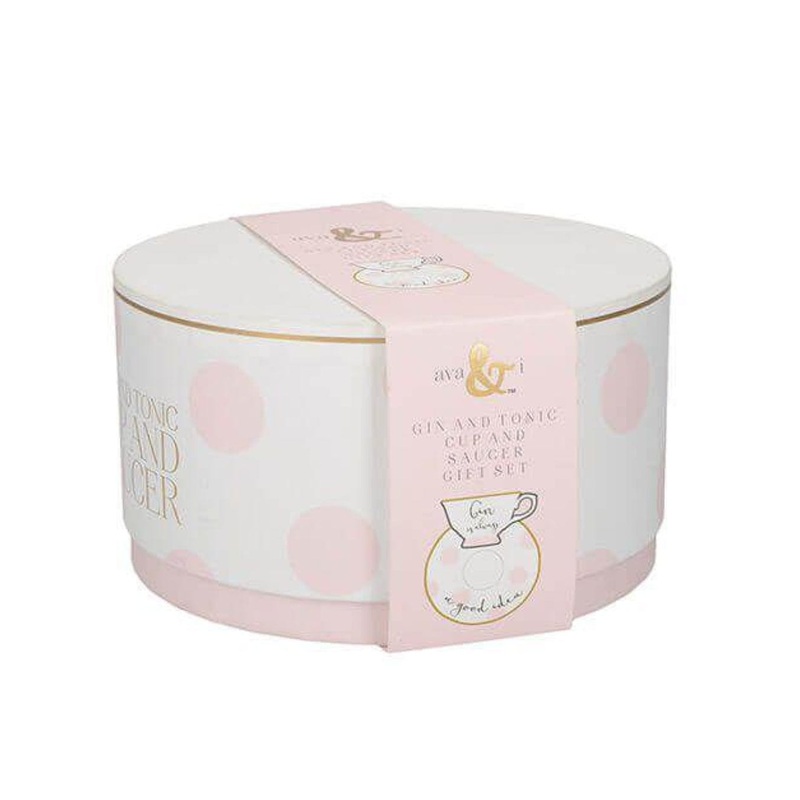 Ava & I Tea Cup Saucer Gin and Tonic Set