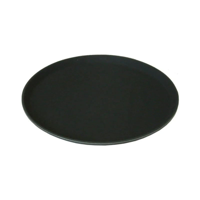 Beaumont 11 Round Black Non Slip Tray