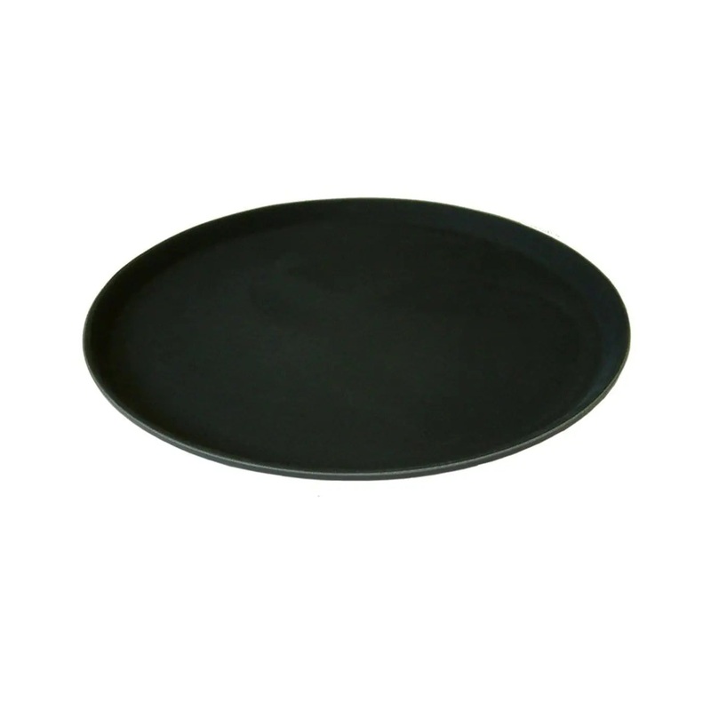 Beaumont 14 Round Black Non Slip Tray