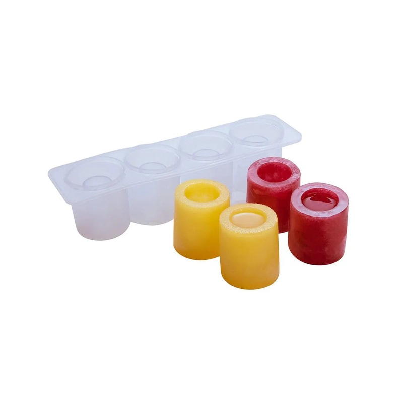 Beaumont 4 Cavity Clear Silicone Shot Glass Mould