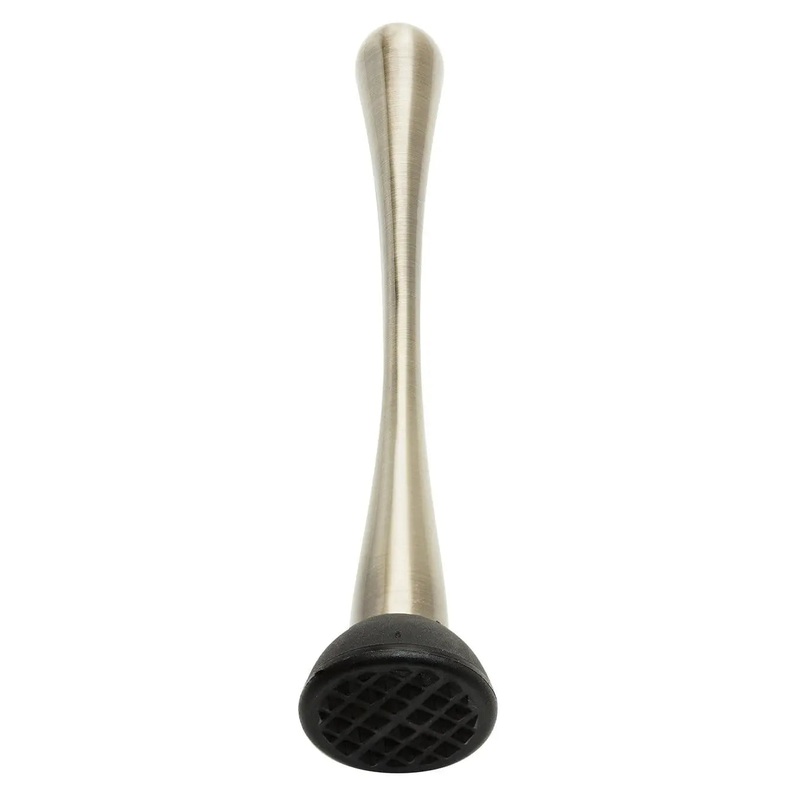 Beaumont Stainless Steel Muddler 23cm Antique Brass Bar Cocktail Mojito Mixer