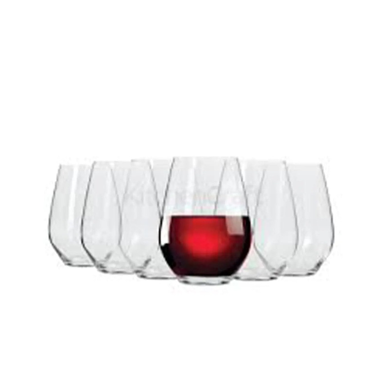 Maxwell & Williams Vino Stemless Red Wine Glasses Set of 6, 540 ml