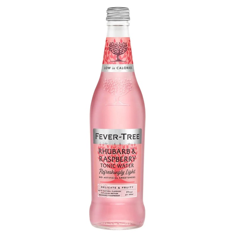 Fever-Tree Refreshingly Light Sweet Rhubarb & Raspberry Tonic, 500 ml