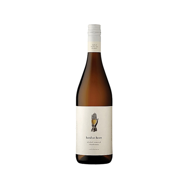 HAND ON HEART CHARDONNAY CALIFORNIA NON ALCOHOLIC 750ML