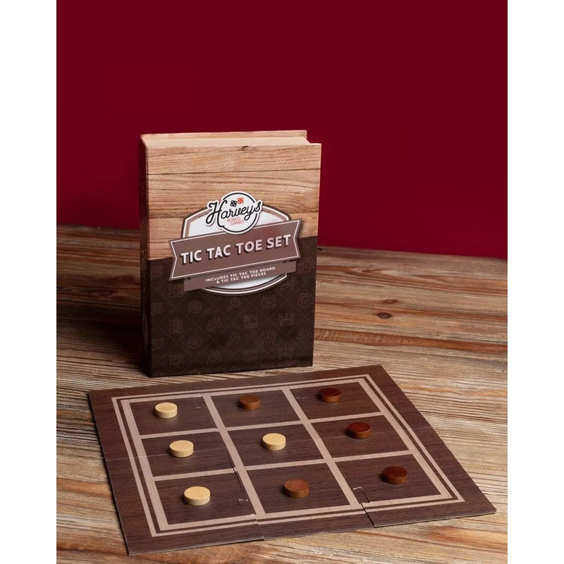 Harvey Board Games Tic Tac Toe in Book Box