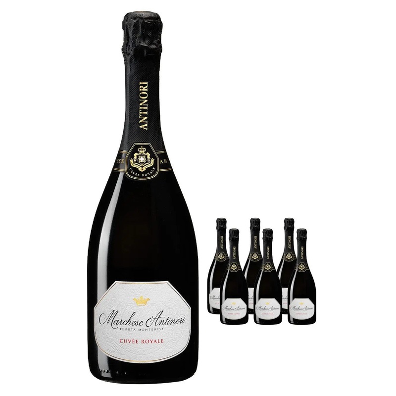 Marchese Antinori Franciacorta Cuve Royale Wine Case, 6 x 75 cl