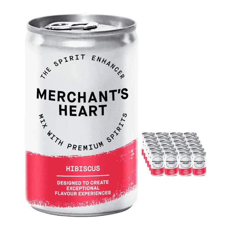 Merchant's Heart Hibiscus Tonic Water Can Multipack, 24 x 150 ml