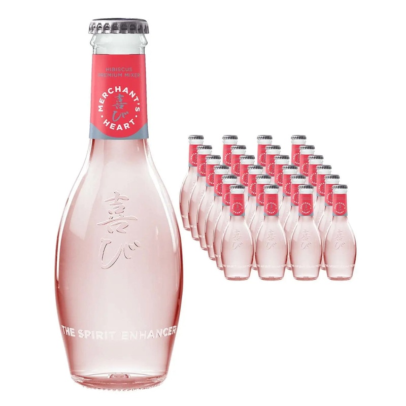 Merchant's Heart Hibiscus Tonic Water Multipack, 24 x 200 ml