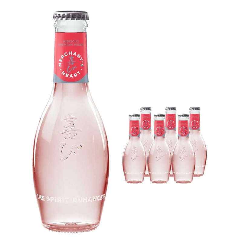 Merchant's Heart Hibiscus Tonic Water Multipack, 6 x 200 ml