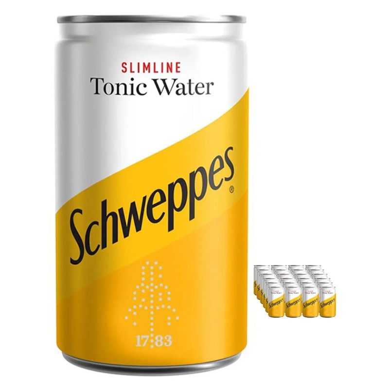 Schweppes Slimline Tonic Water can Multipack, 24 x 150 ml