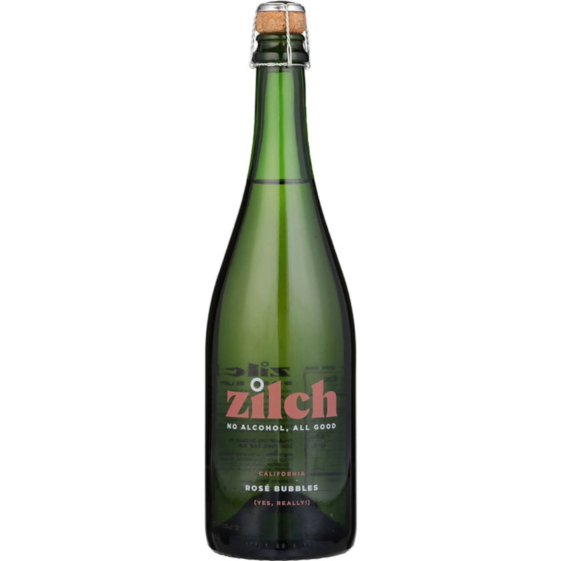 Zilch Rose Bubbles California Non Alcoholic 750ML