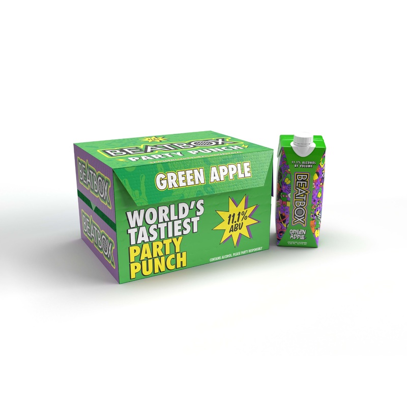 Beatbox Green Apple 12 Pack (500 ml Cartons)