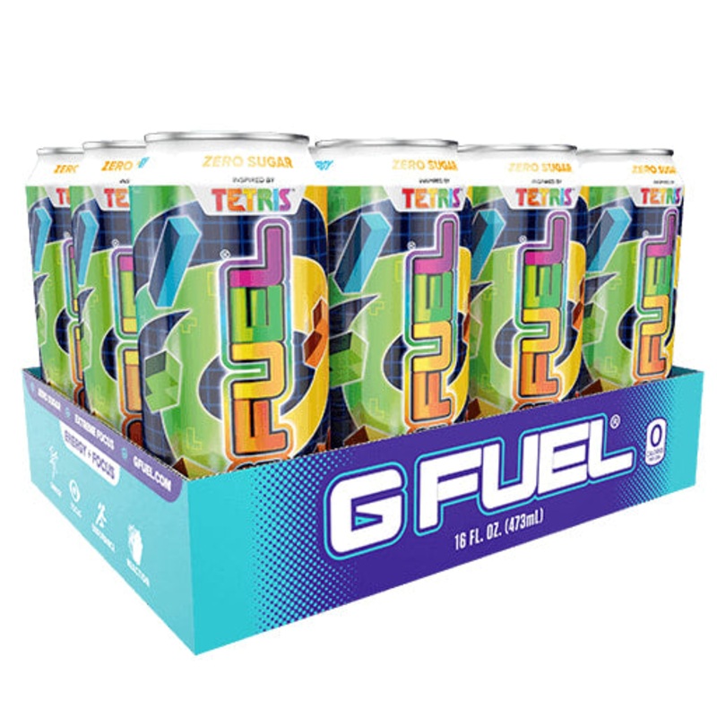 G Fuel Tetris Blast 12 Pack (16 oz Cans)