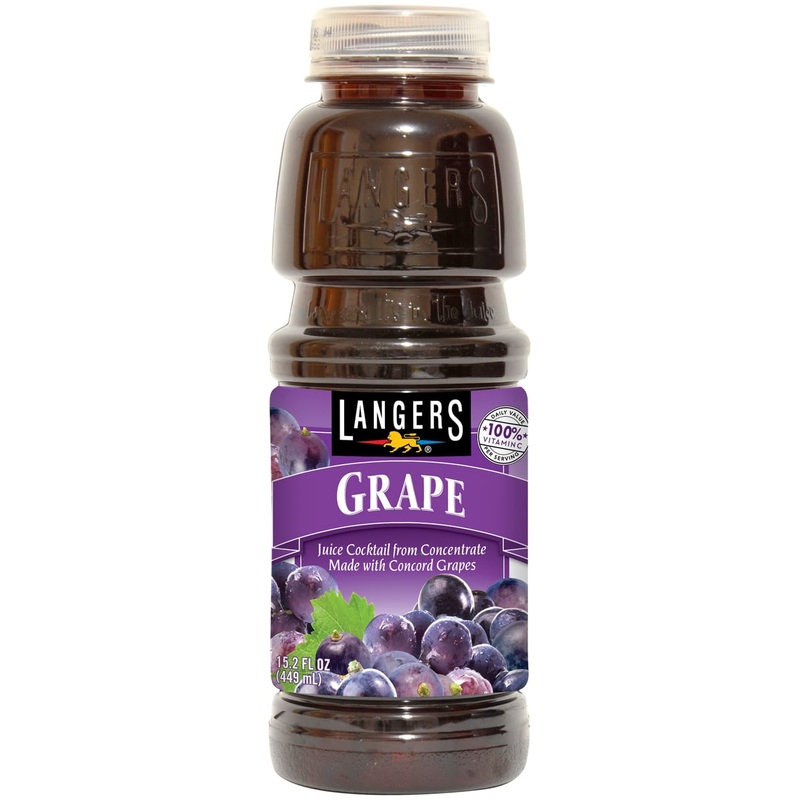 Langers Grape Juice 12 Pack (15.2 oz Bottles)