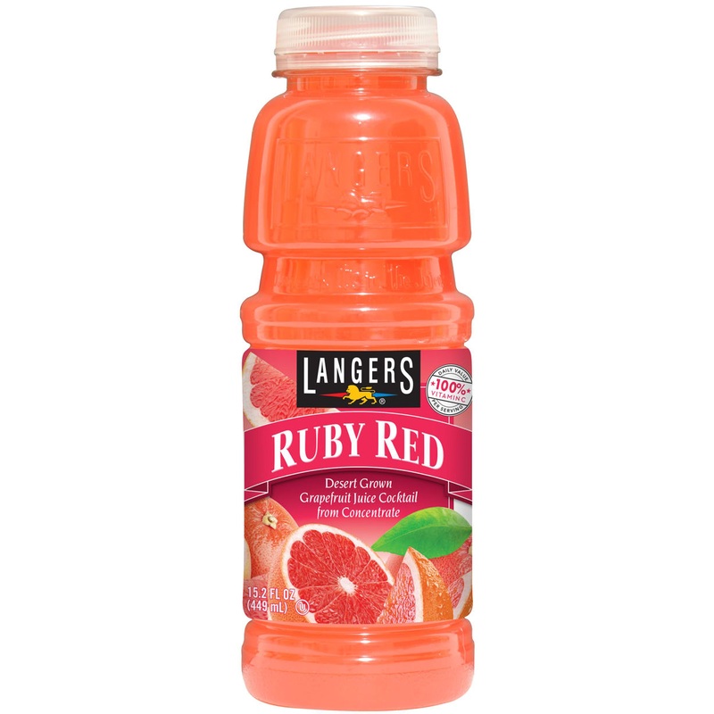 Langers Ruby Red Grapefruit 12 Pack (15.2 oz Bottles)
