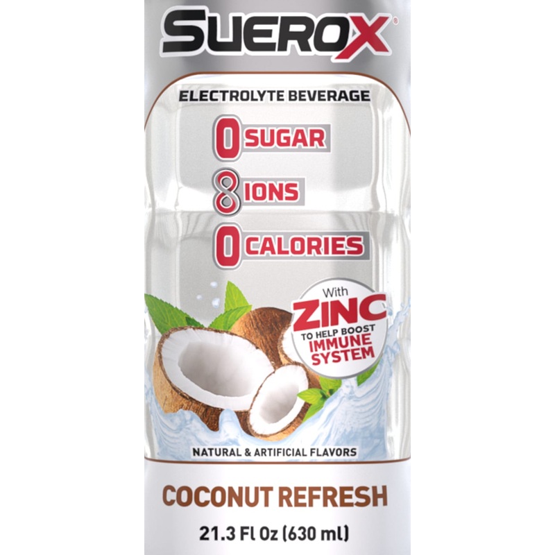 Suerox Coconut 12 Pack (21 oz Bottles)