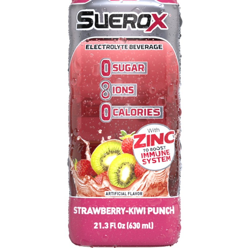 Suerox Strawberry Kiwi 12 Pack (21 oz Bottles)