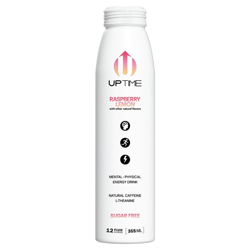 UPTIME Raspberry Lemon Sugar Free 12 Pack (12 oz Bottles)