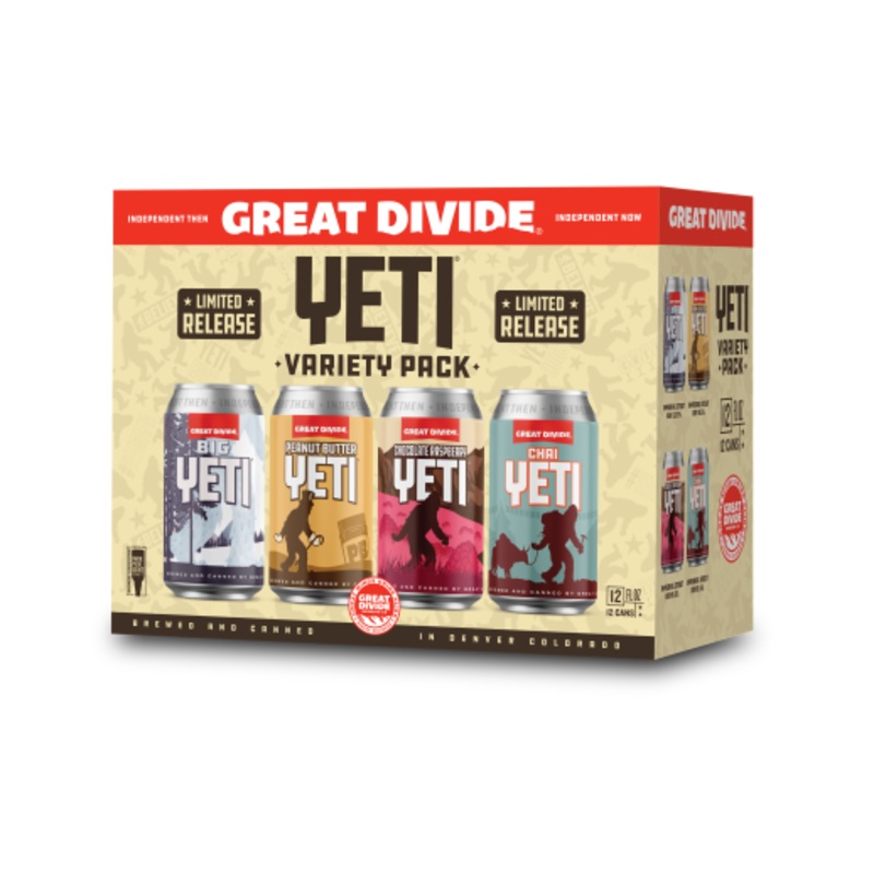 Great Divide Yeti Variety Can 2/12PK 12Z (24)