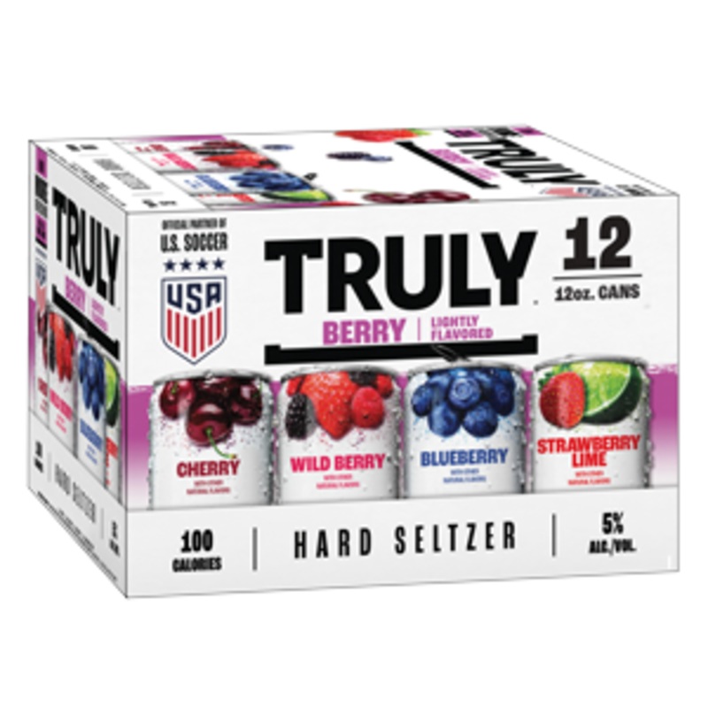 TRULY Hard Seltzer Berry Variety Pack (24 - 12oz Cans, 12 Pack)
