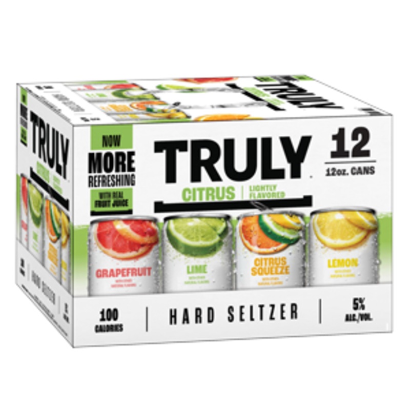 TRULY Hard Seltzer Citrus Variety Pack (24 - 12oz Cans, 12 Pack)
