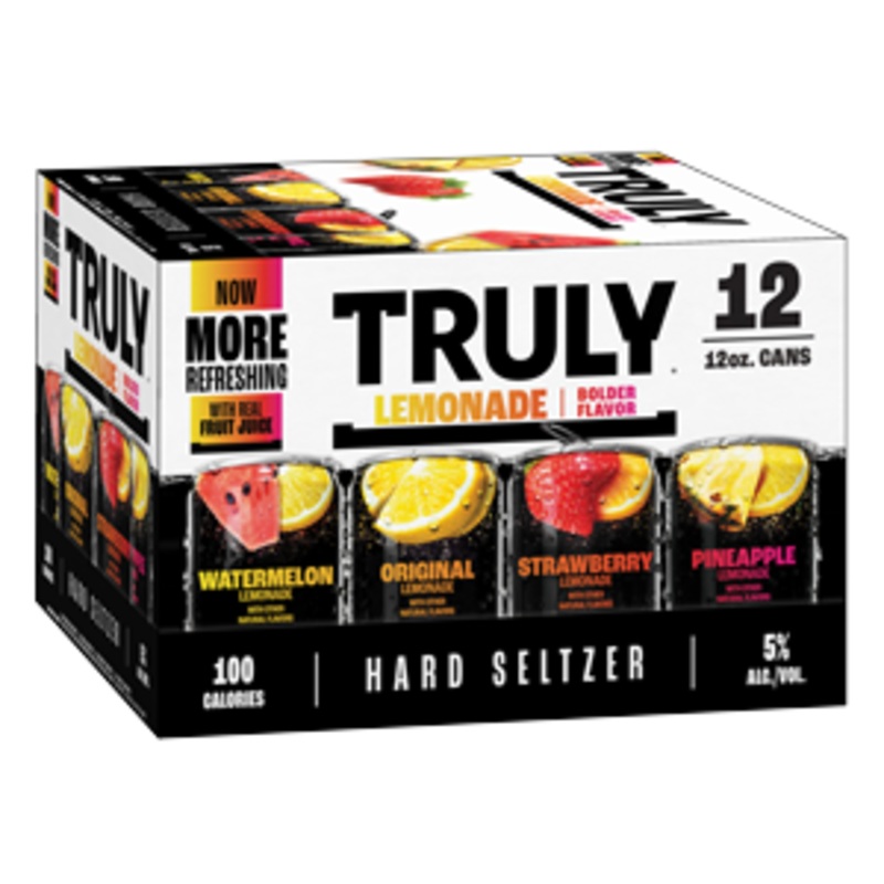 TRULY Hard Seltzer Lemonade Variety Pack (24 - 12oz Cans, 12 Pack)