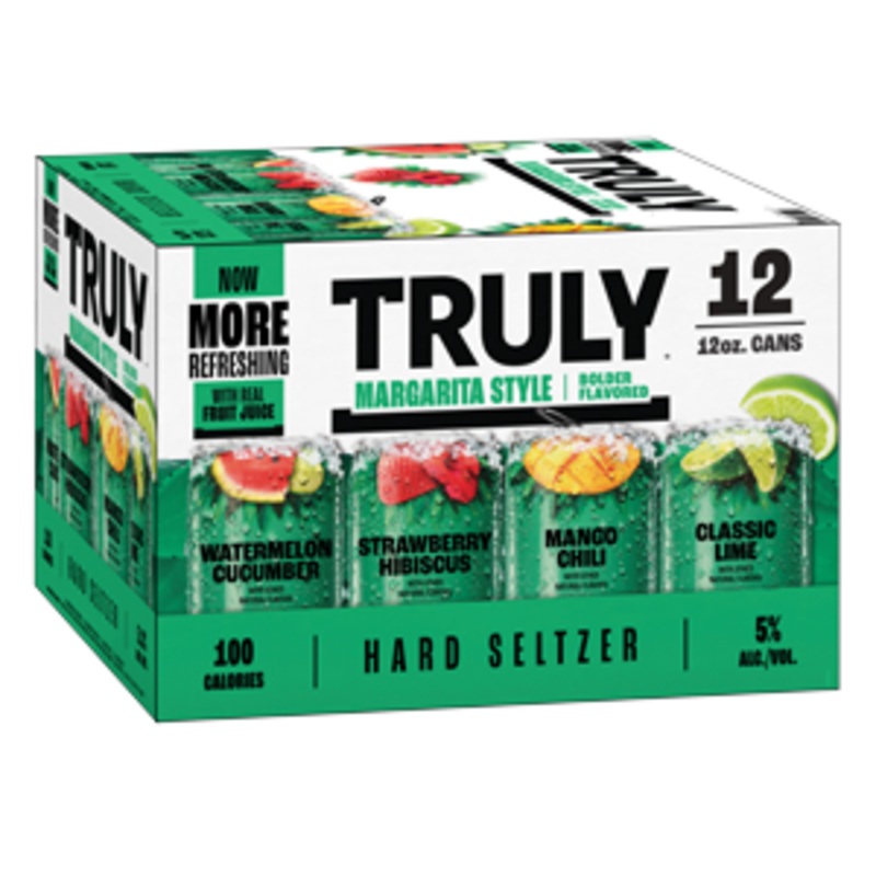 TRULY Hard Seltzer Margarita Style Variety Pack (24 - 12oz Cans, 12 Pack)