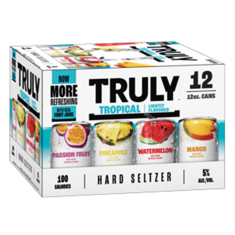 TRULY Hard Seltzer Tropical Variety Pack (24 - 12oz Cans, 12 Pack)