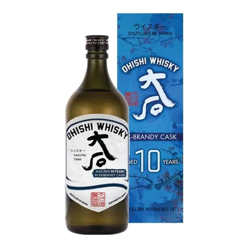 Ohishi 10 Year Ex-Brandy Cask Japanese Whisky 750mL