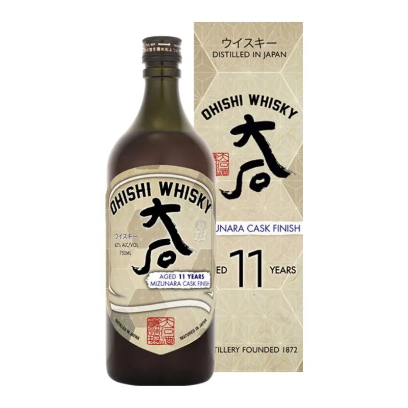 Ohishi 11 Year Mizunara Cask Finish Japanese Whisky 750mL