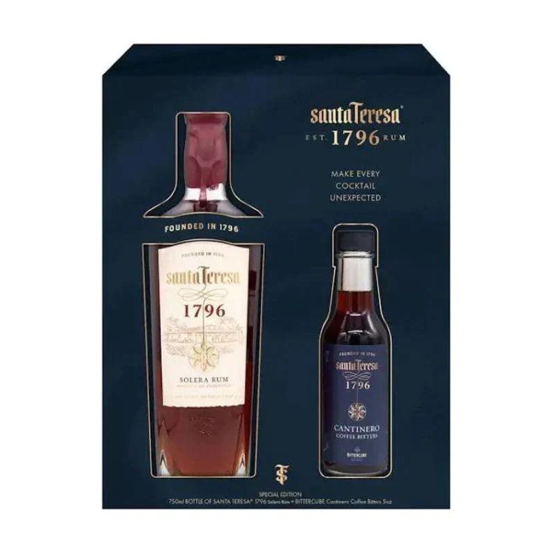 Santa Teresa 1796 Rum w/ Cantinero Coffee Bitters Gift Set