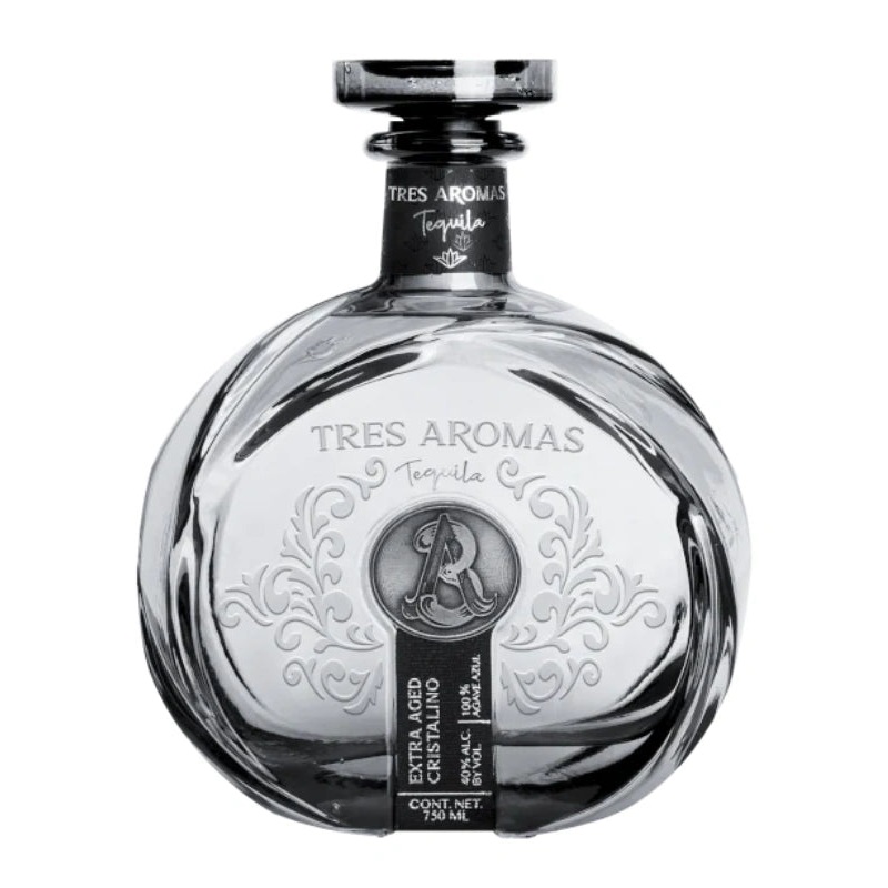 Tres Aromas Extra Aged Cristalino Tequila 750mL