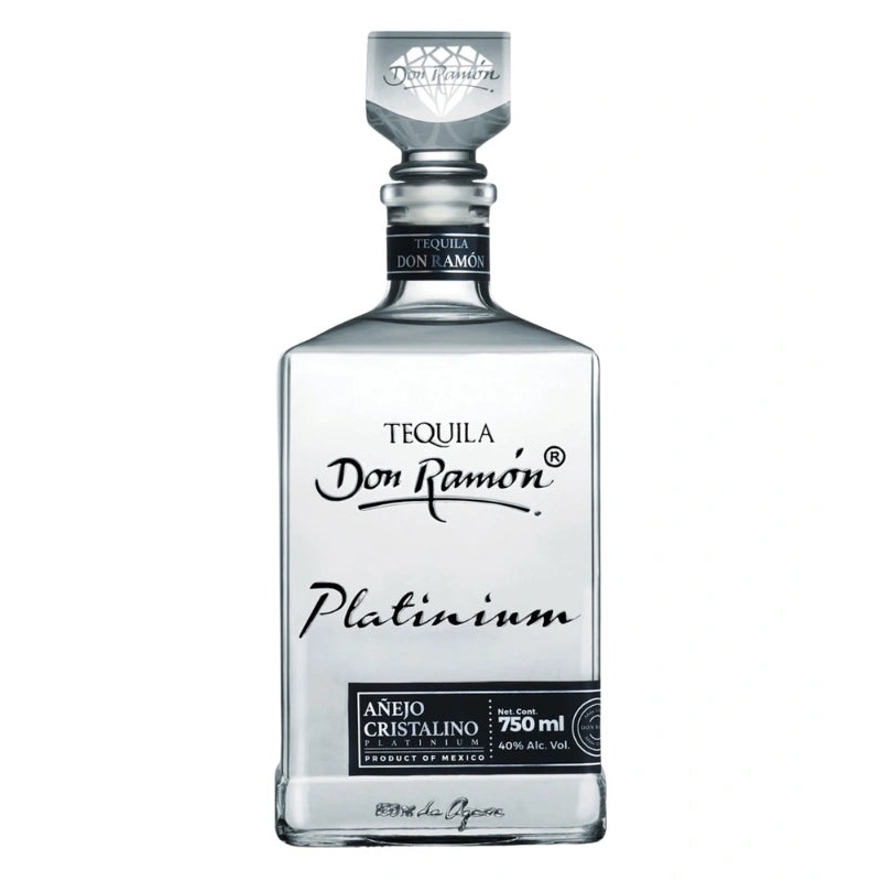 Don Ramon Platinum Tequila Aejo Cristalino 750mL