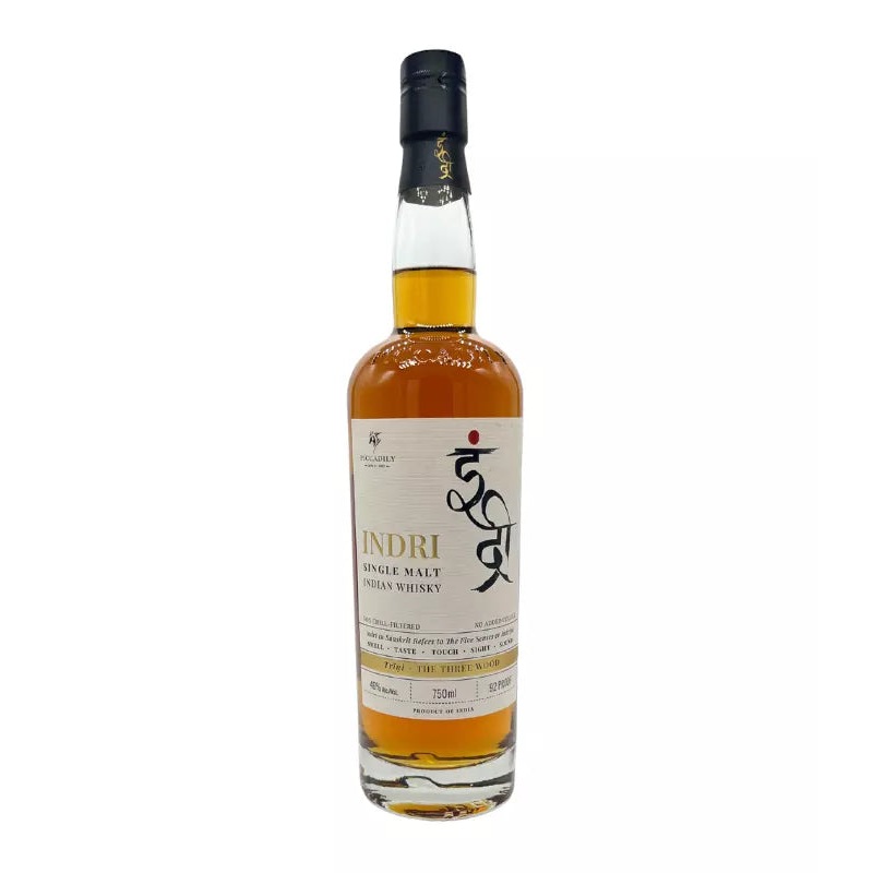 Indri Single Malt Indian Whisky 750mL