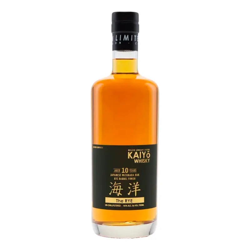 Kaiyo 10 Year Old The Rye Japanese Mizunara Oak Rye Barrel Finish Whisky 700mL