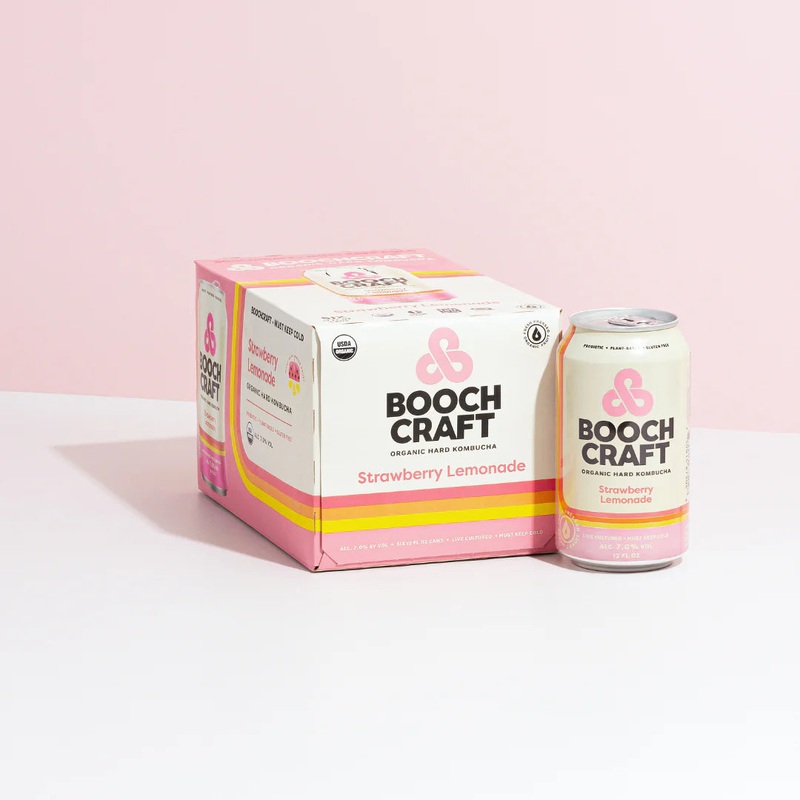 Boochcraft Strawberry Lemonade Hard Kombucha