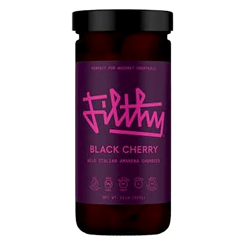 Filthy Black Cocktail Cherries