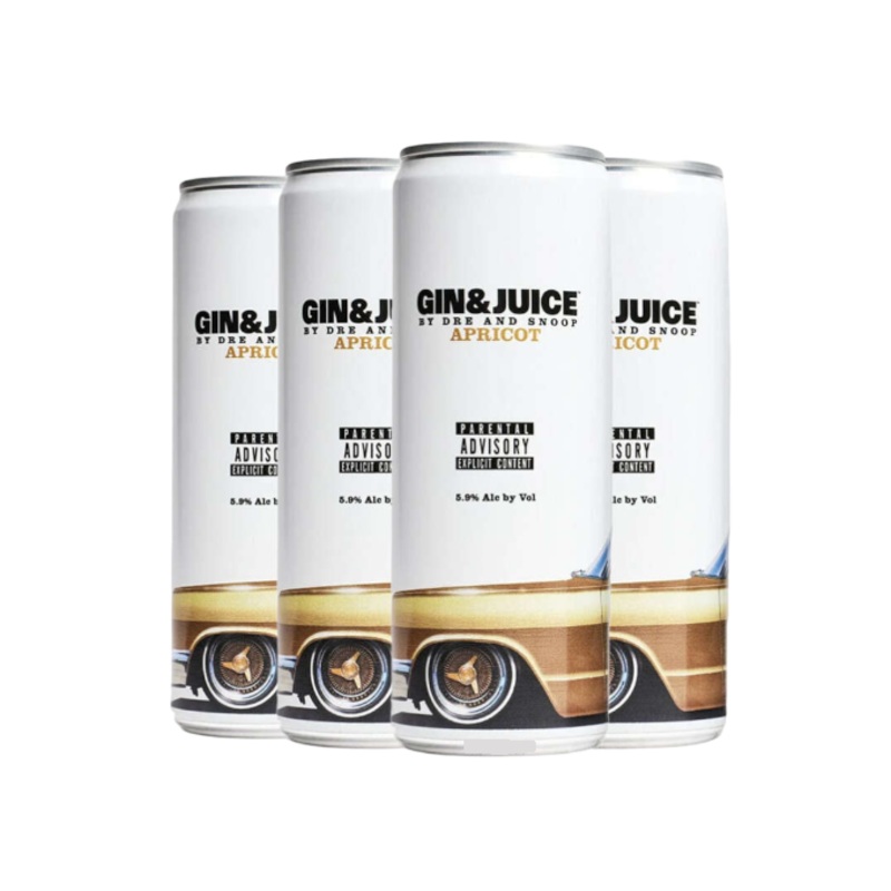 Gin & Juice By Dre And Snoop Apricot 355ml 4-Pack Can