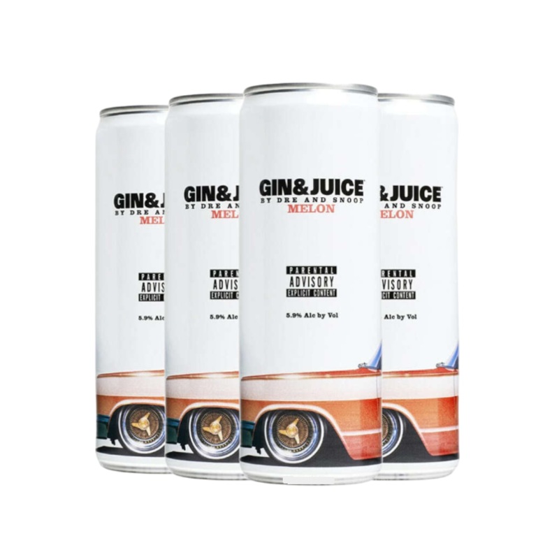 Gin & Juice By Dre And Snoop Melon 355ml 4-Pack Can